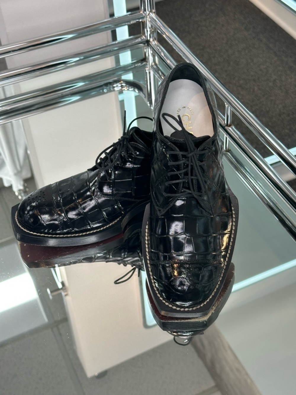 Chanel lace up Shoes
